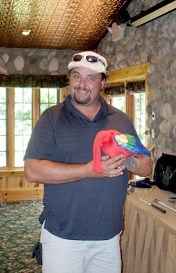 Ken Cootney with parrot driver cover