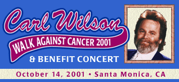 Carl Wilson Walk Against Cancer, Oct. 14, 2001, Santa Monica, CA